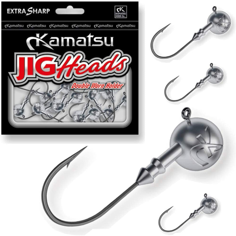 Jig trnki glave Kamatsu za ribolov plenilk s silikonskimi vabami