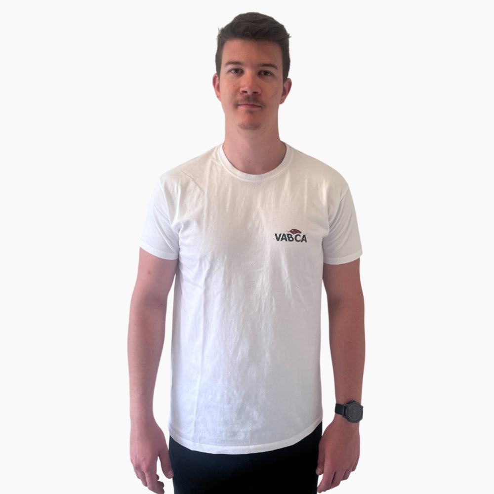 Vabca Majica za ribolov bela