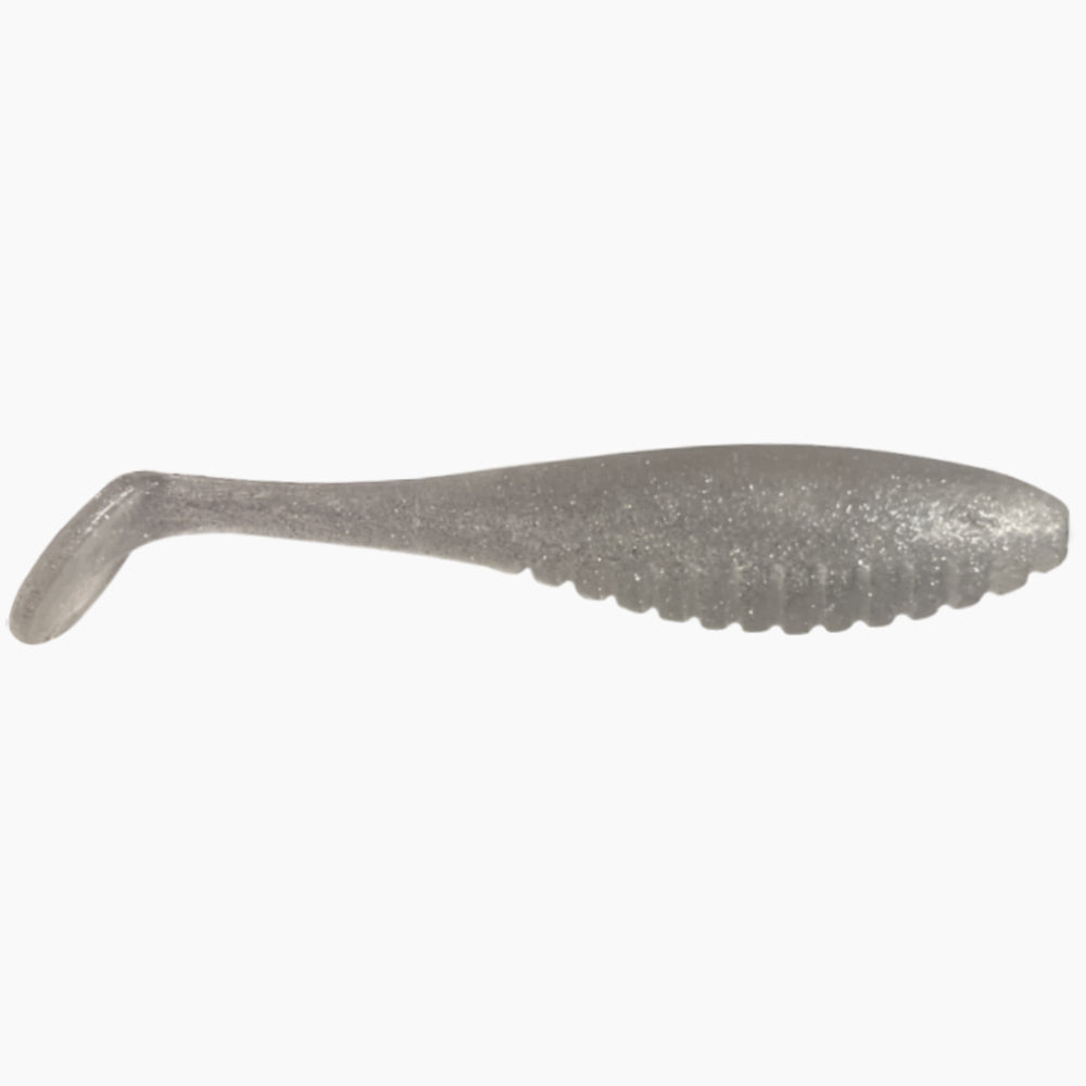 Umetna silikonska vaba Vabca Rebrast Shad 12 cm srebrna za ribolov roparskih rib