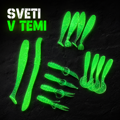 Ultra Light | SET SILIKONOV (sveti v temi)